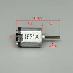 Mini NIDEC SANKYO NAE3B K10 Precious Metal Brush Motor DC 1.5V- 4.8V 30800RPM High Speed Micro 8mm Electric Motor