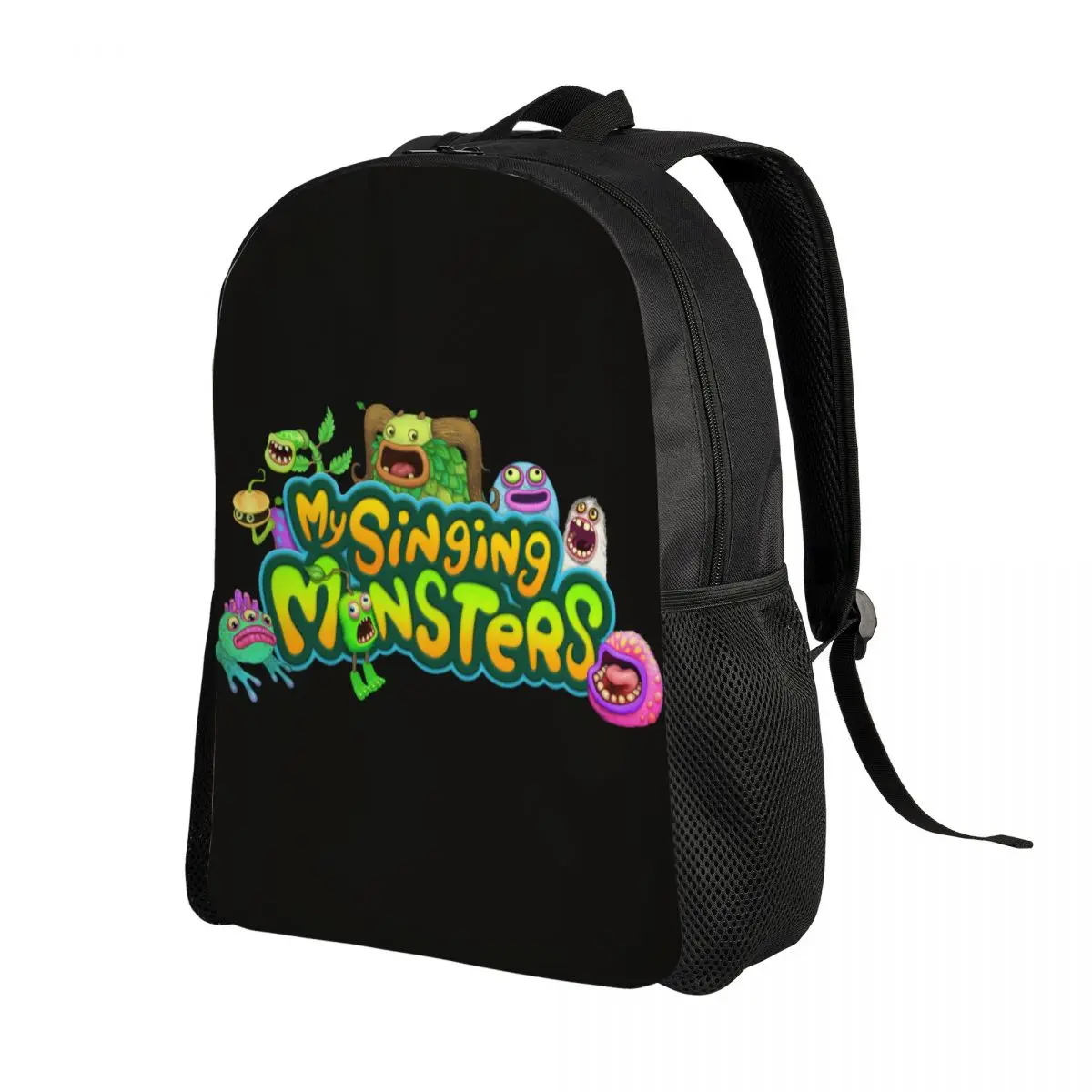 Custom My Singing Monsters Backpack for Women Men School College Students Bookbag Fits 15 Inch Laptop Bags