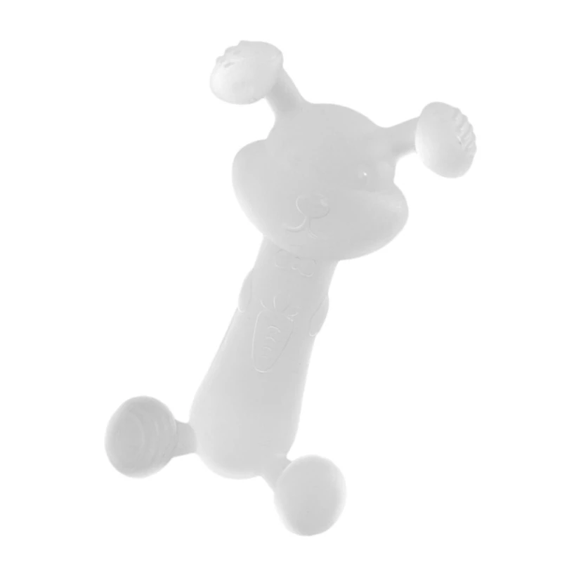 Functional Teether Rabbit Teether Soft & Durable Silicone Teether Gentle Toy Help Your Baby Through the Teething Phase