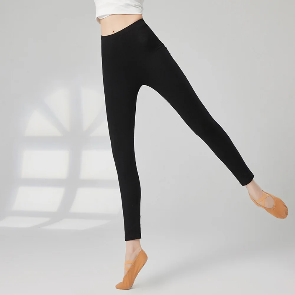 Breathable Modal Dance Leggings Women Black Stretching Tights Fitness Yoga Pants Workout Body Training Athletic Apparel