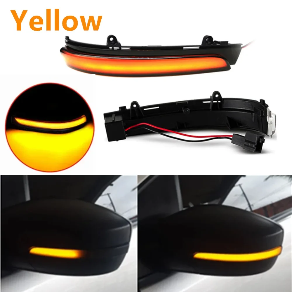 LED Side Wing Rearview Mirror Dynamic Indicator Flowing Turn Signal Blinker Light FOR VW GOL Geracao 6/7/8 Saveiro Voyage G6 G7