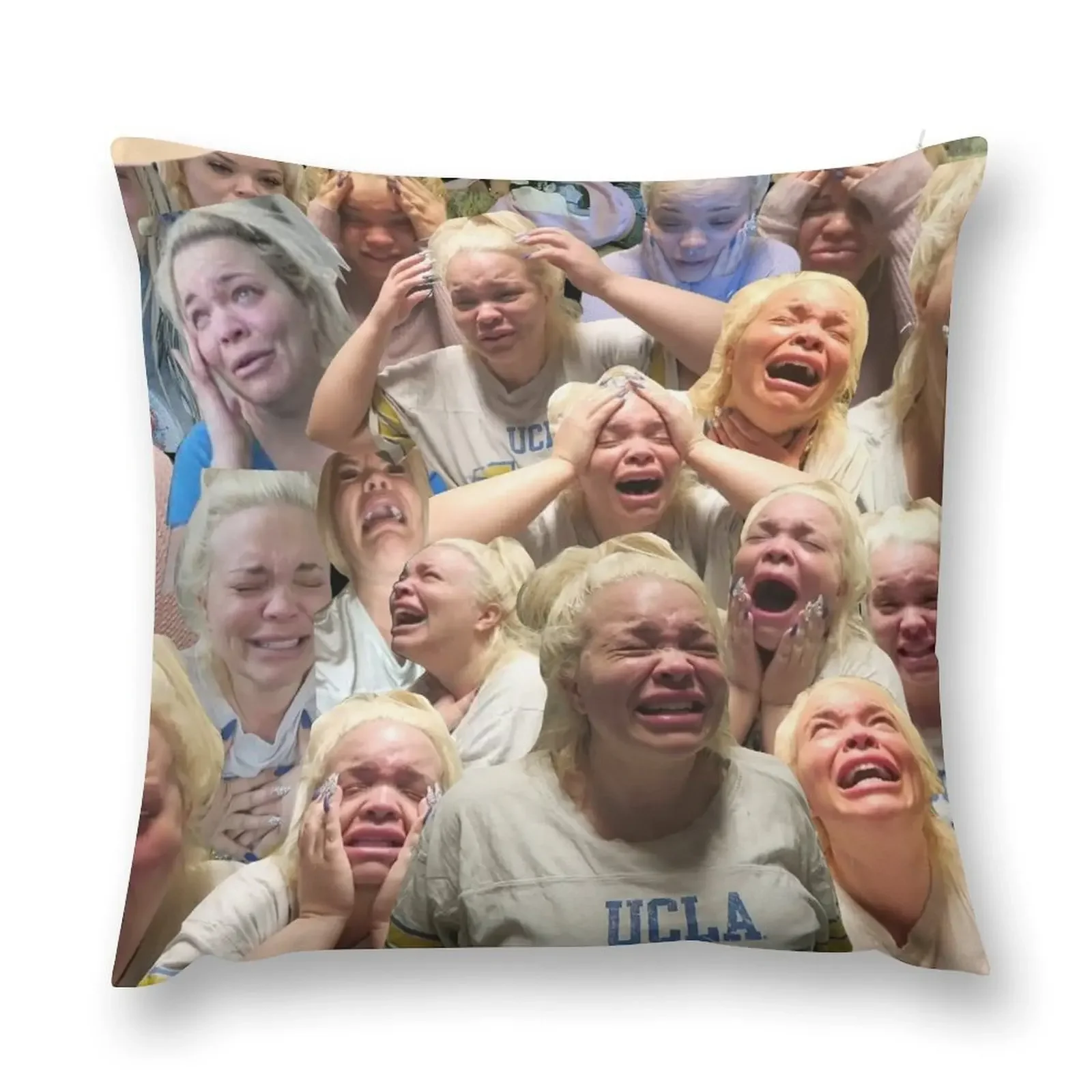 

Trisha Paytas Crying Throw Pillow Luxury Cushion Cover sleeping pillows Christmas Throw Pillows Covers Pillowcases pillow