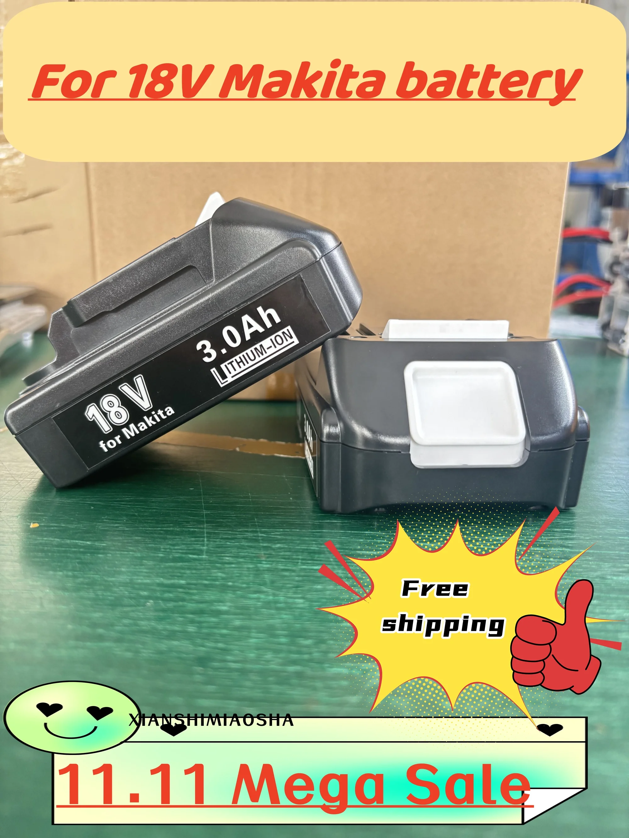

Factory Direct for replacing batteries with a capacity 9Ah for 18V Makita drill tools compatible with BL1830 series models