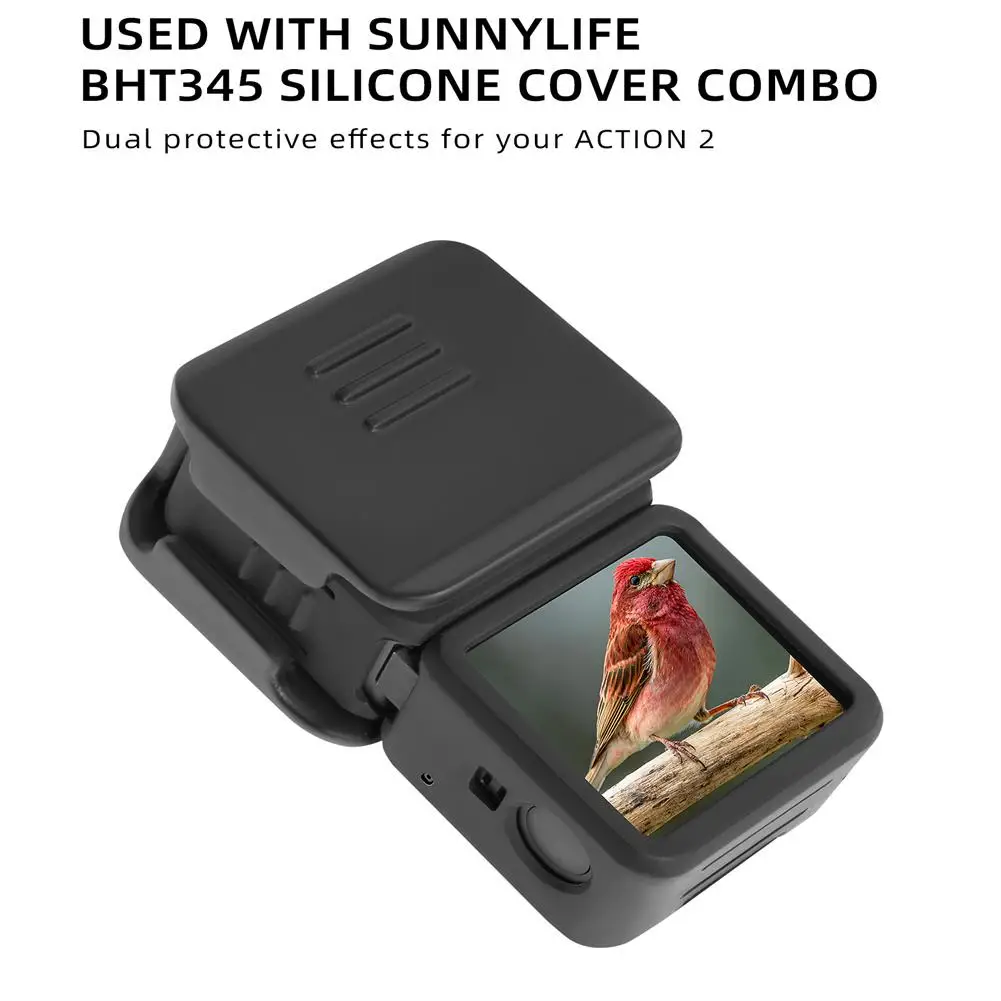 For Sunnylife Action 2 Lens Protective Cover Silicone Case Camera Accessories For Preventing Accidental Collisions Scratches