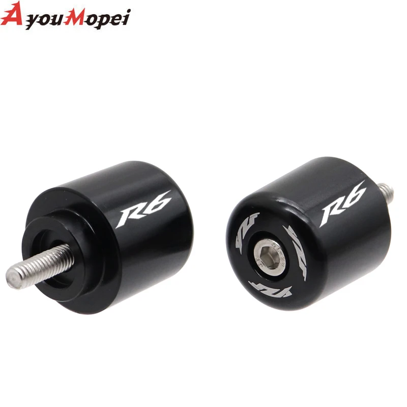 Motorcycle Handlebar Bar End Plug Caps Handle Weight Anti Vibration Silder Parts For YAMAHA YZF R6 2006-2020 Grips Accessories