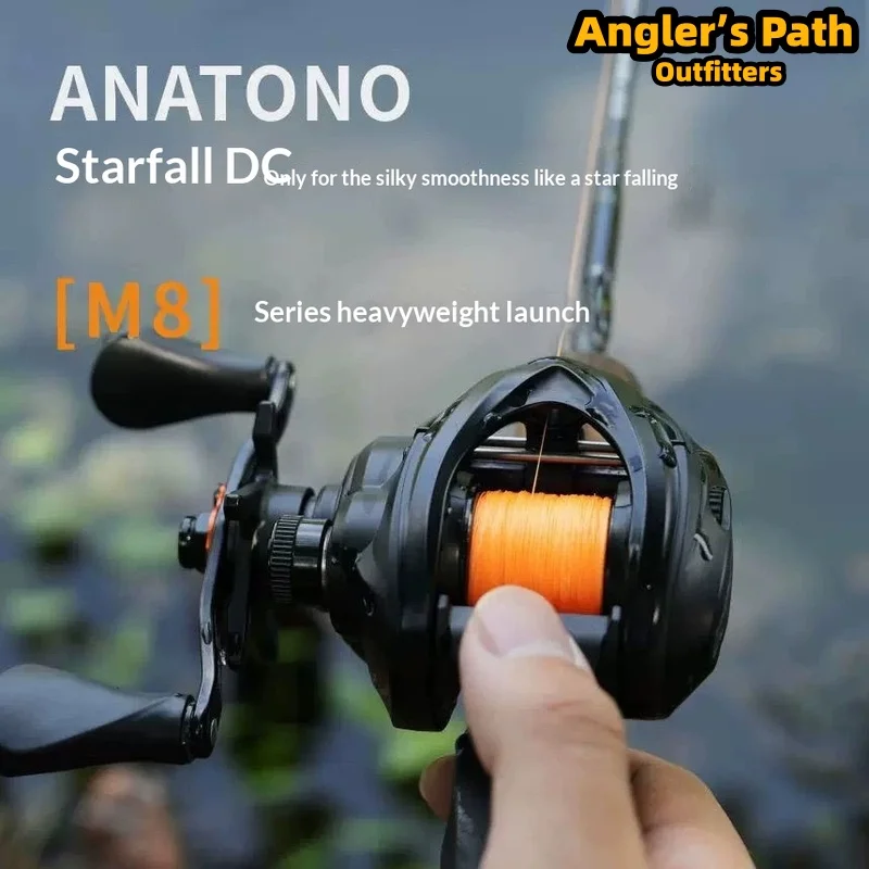 

ANATONO Baitcasting Reel M8 Dc Electromagnetic Brake Hs Hybrid Carbon Fiber Frame High Strength For Outdoor Fishing Anglers