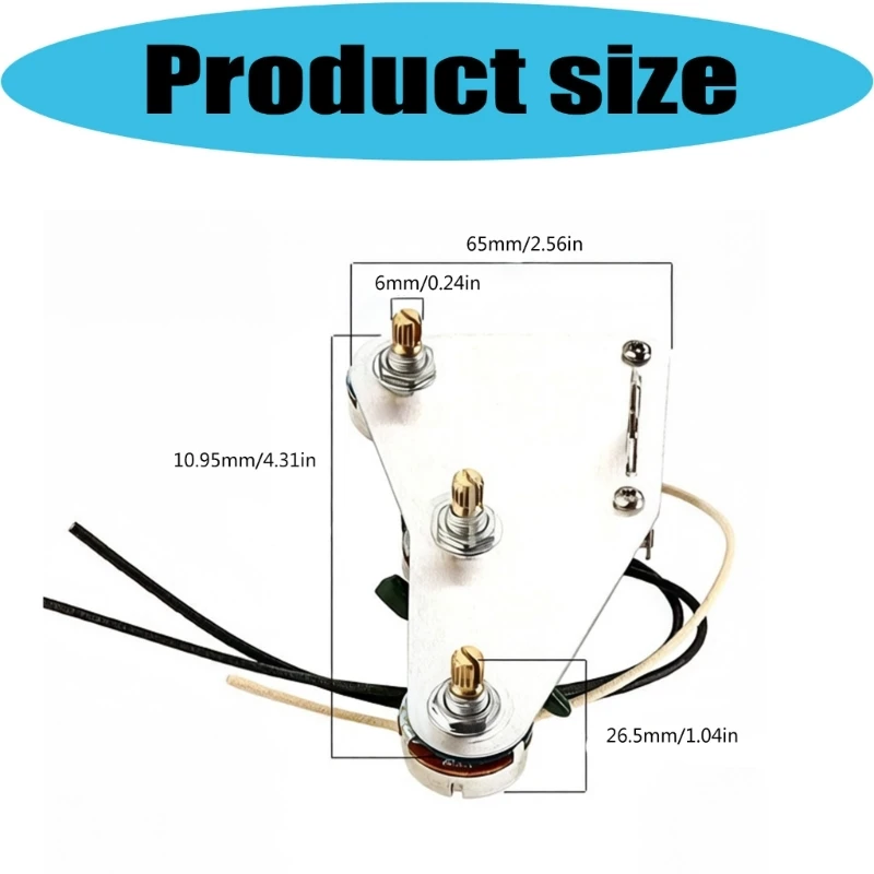 Metal Guitar Load Control Wiring Plate Circuit Control Panel For Noise Reduction