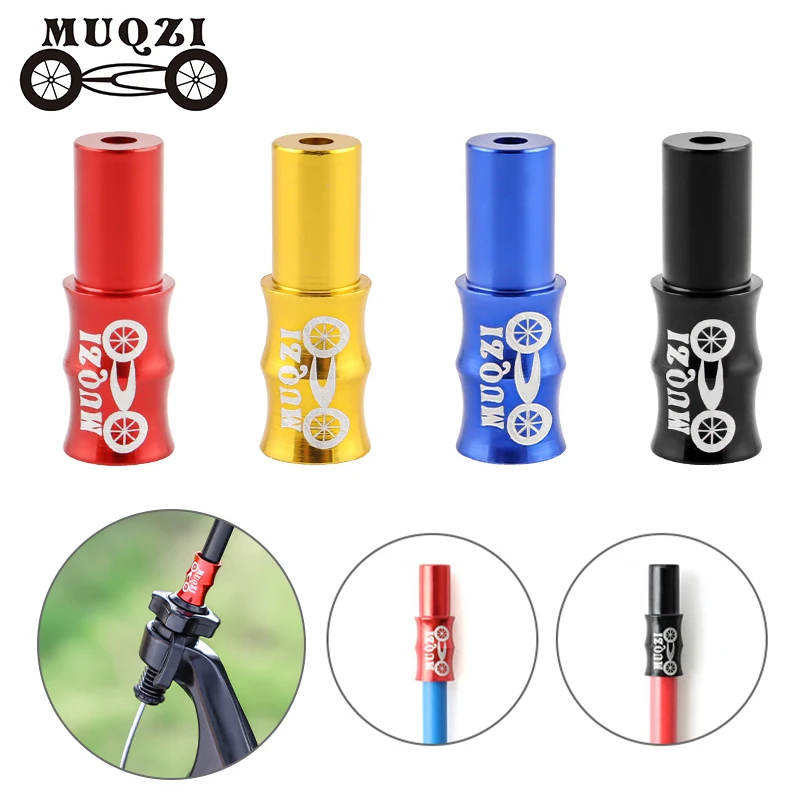 MUQZI 10pcs Bike Cable End Cap 4mm 5mm MTB Road Bicycle Brake Shifter Cable Housing Wire Line End Cap Crimp