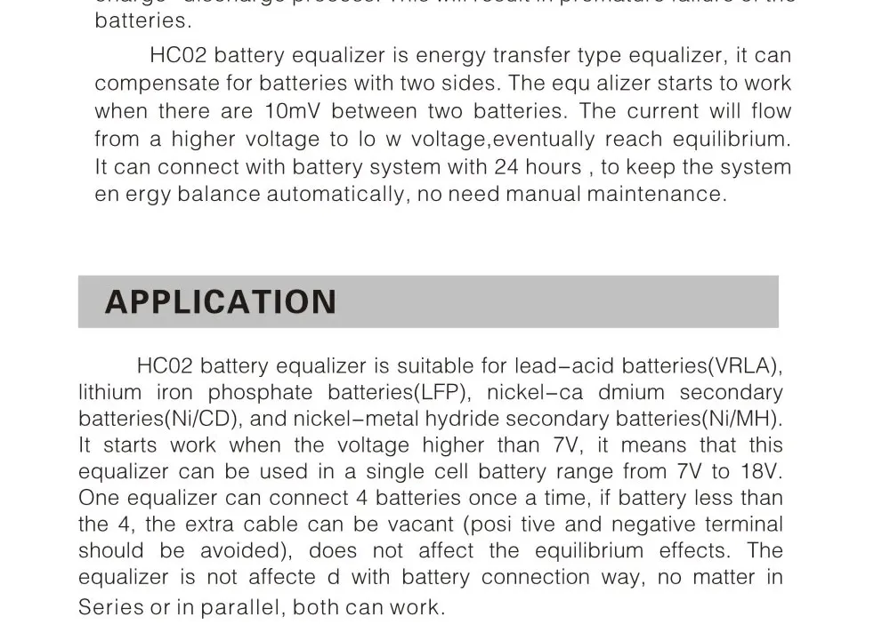 MAZAVA HC01 HC02 Battery Equalizer For 2x12V 4X12V Batteries Voltage balancer 2S 4S Active Lead Acid Battery Controller
