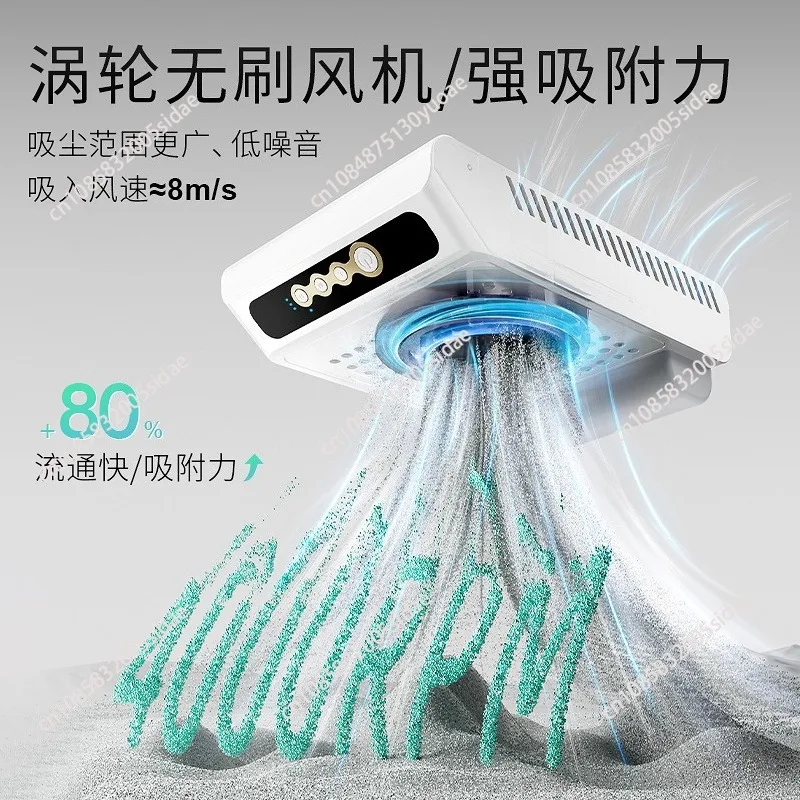 Brushless Turbine Nail Dust Collector Ultra-Quiet High Suction With Hand Rest Professional For Nail Salon
