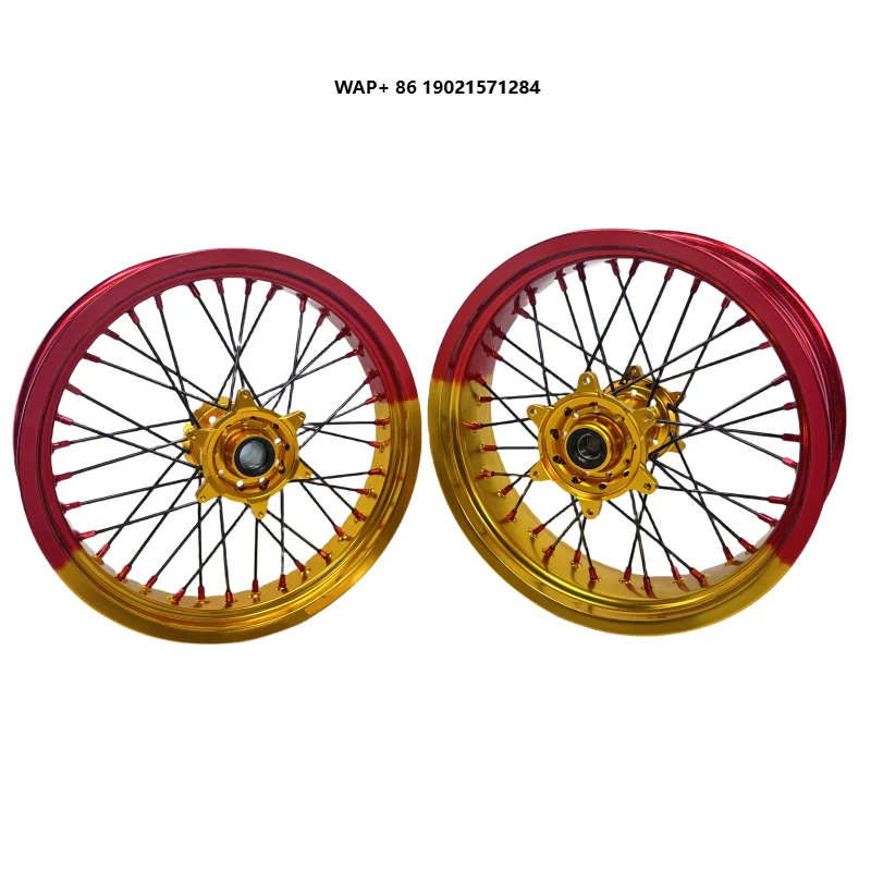 

New Motocross Accessories 17'' Aluminum Alloy Supermoto Wheels for Suzuki RMZ 250 450