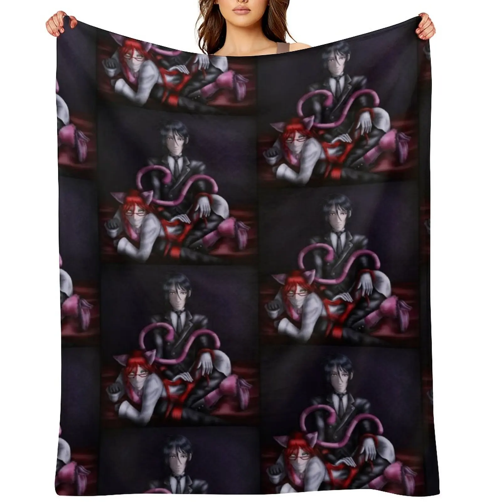 

Cat Caught a Bird Throw Blanket for sofa valentine gift ideas For Decorative Sofa Luxury Thicken Blankets