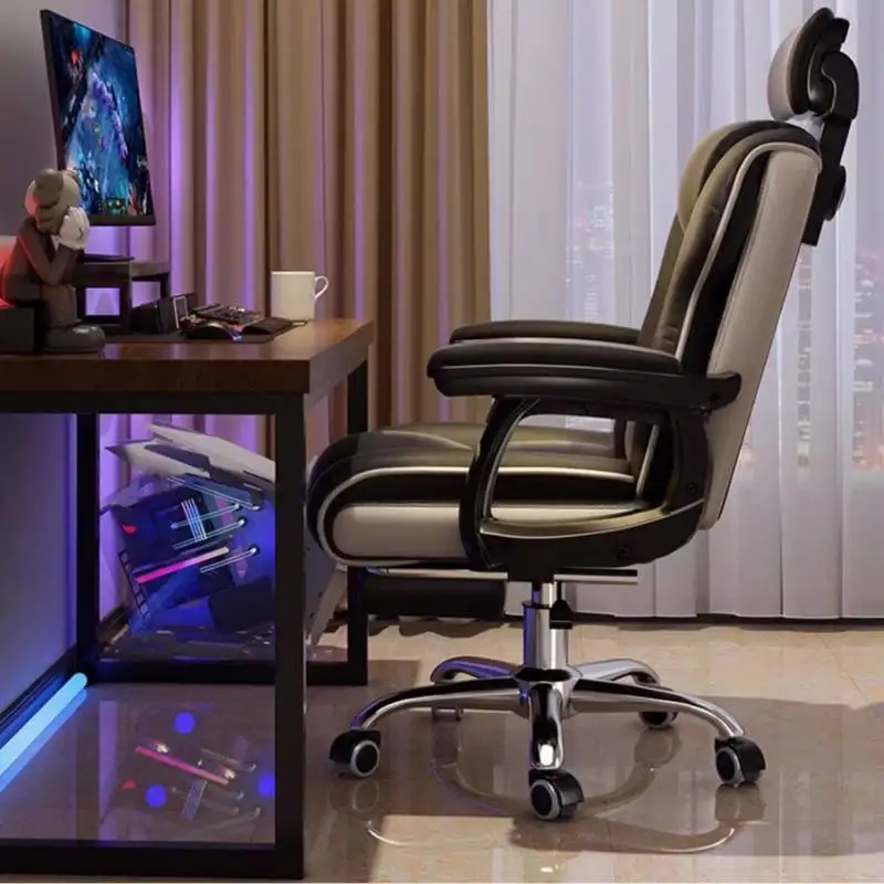 

Brown Nordic Office Chair Reclining Adjustable Designer Comfortable Computer Chair Ergonomic Arm Chaise Bureau Office Furniture