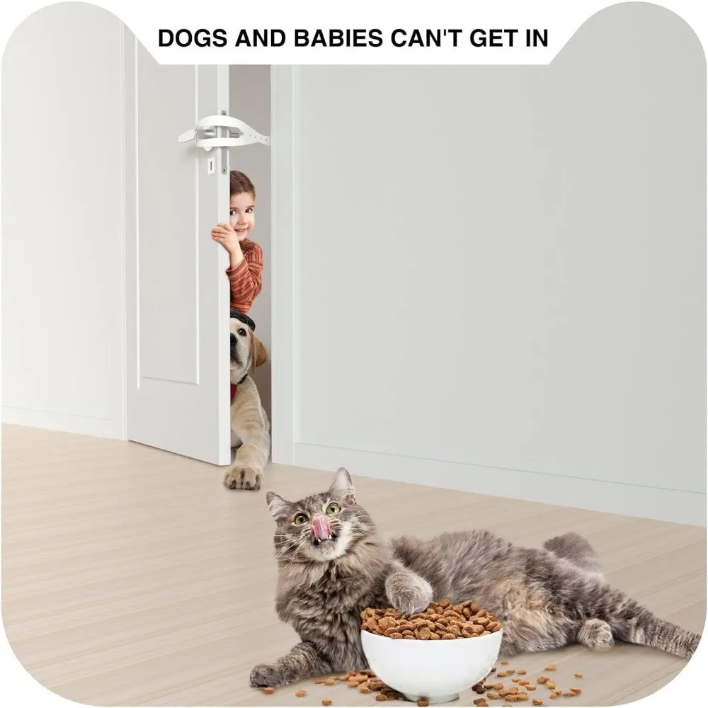 2pcs/set Adjustable Pet Separation Door Elastic Lock Punch-Free Cat Door Bracket Fish Shape Anti-dog Gate Lock Keep Pet Out