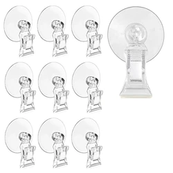 10Pcs Suction Cup Clips Suction Cup Clamp Bathroom Window Glass Suction Cup With Clip For Advertising Display