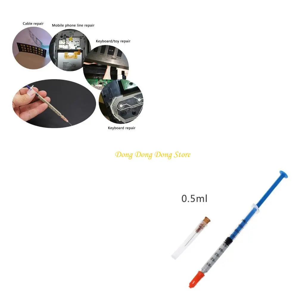 

Silver Conductive Adhesive Paint For Electronics Circuit Board PCB Repair