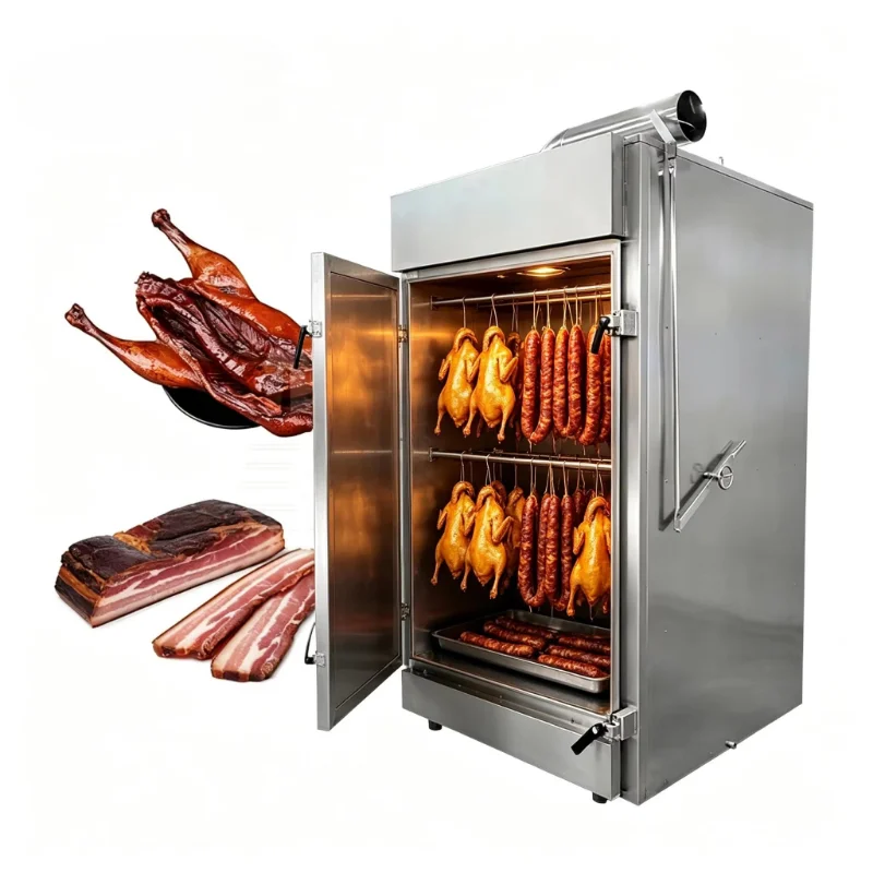 Professional Multifunction Electric Stainless Steel Chicken Fish Meat Smoking Oven Sausage Making Machine