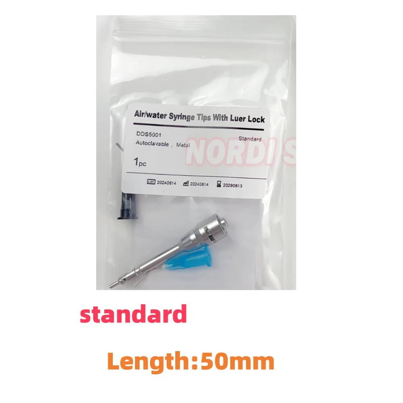 1Set Long/Short Dental Kerr Sybronendo Stropko Style Air Water Syringe Tips with Luer Lock Autoclable Triple-Function Nozzle Gun view 2