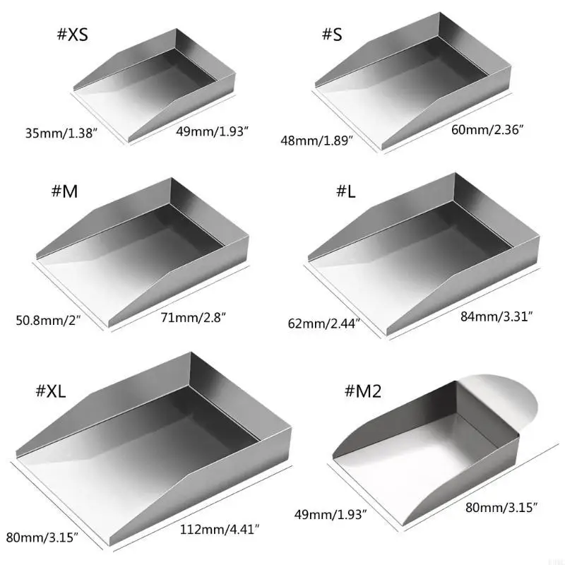 

R3MC Mini Square Shovel Gemstones Scoops Bead Shovel Craft Jewelry Bead Diamond Scoops Pick up Beads Sorting Tools Durable
