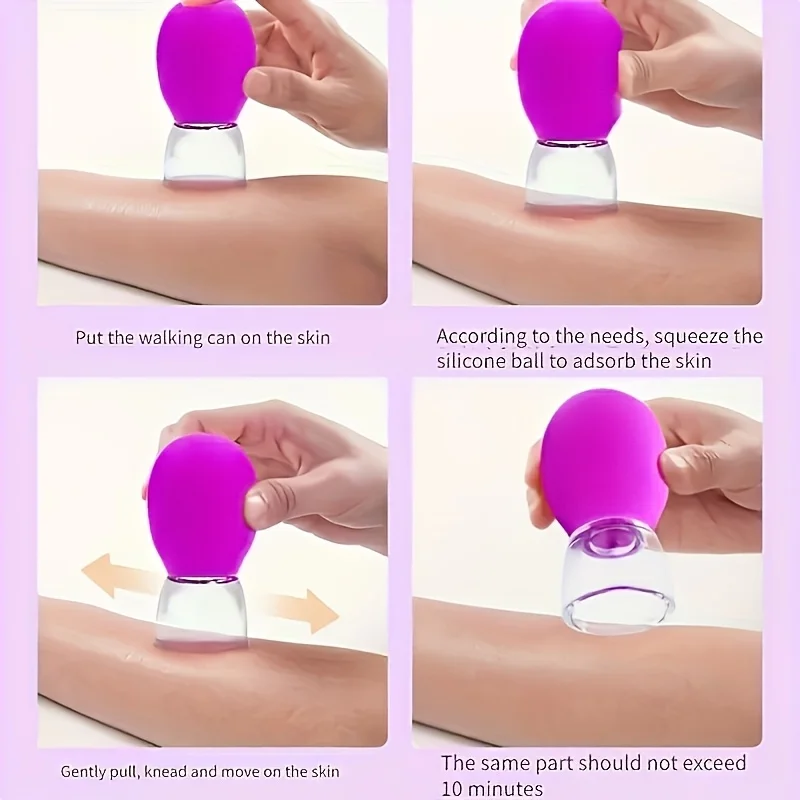 10 ชิ้น/5 ชิ้น/2 ชิ้น - Mini Facial Meridian ถ้วยดูดถ้วย, Facial Cupping อุปกรณ์, ไม่ต้องใช้แบตเตอรี่