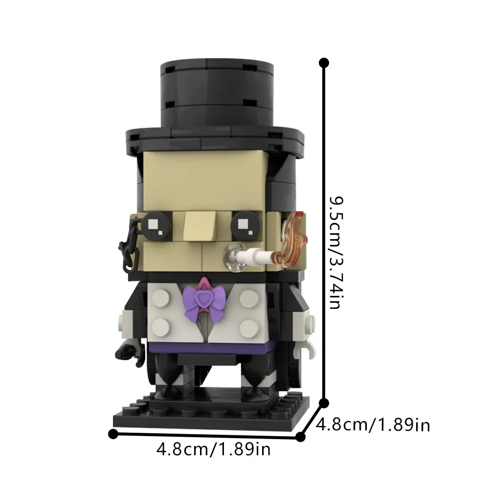MOC ภาพยนตร์ Gangsters สุภาพบุรุษอาคารบล็อกรูป Brickheadzs รุ่นเพนกวิน Oswalds Chesterfield อิฐของเล่นเด็กของขวัญ