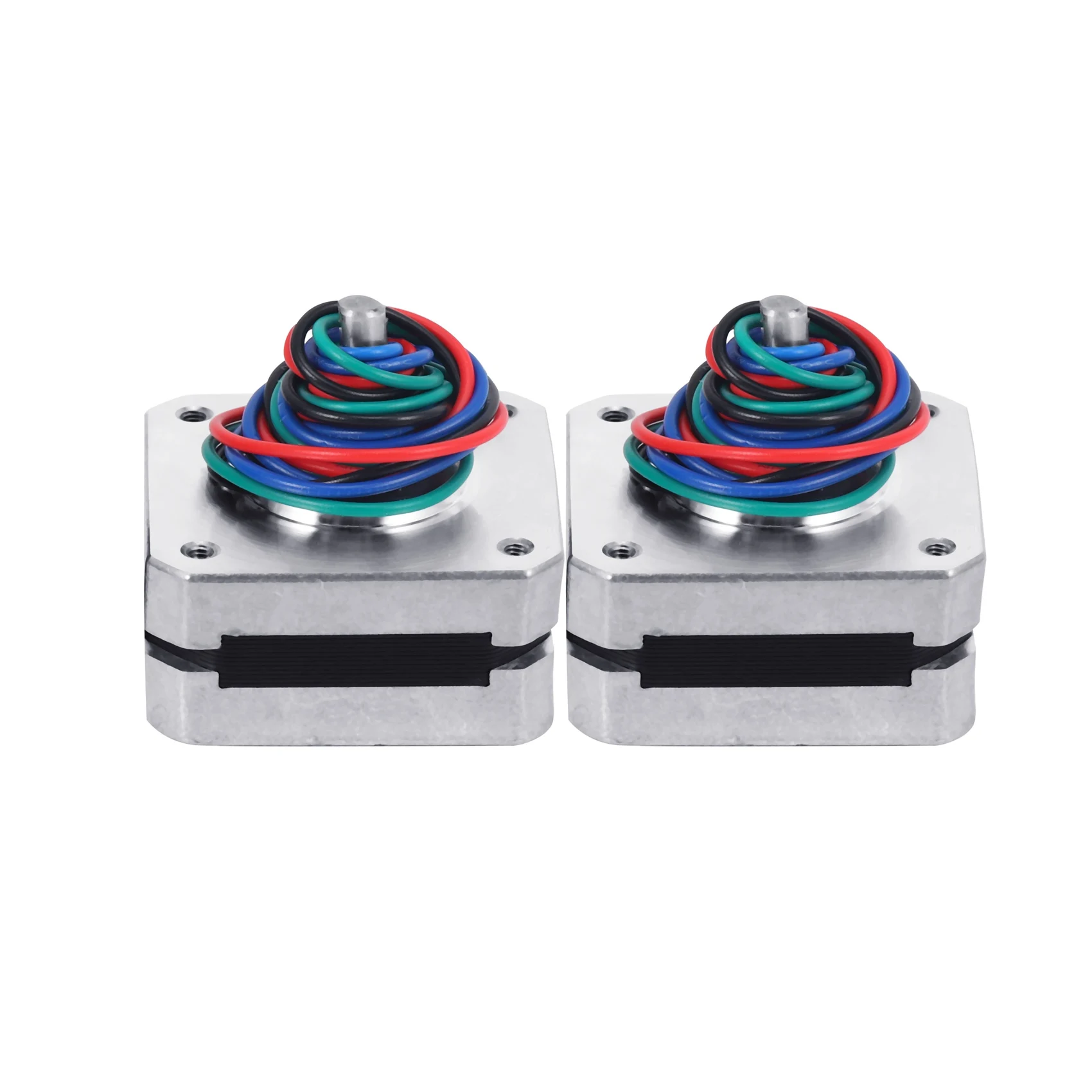 【CYBER MONDAY】2Pcs 17Hs08-1004S 4-Lead Nema 17 Stepper Motor 20mm 1A 13Ncm(18.4Oz.In) 42 Motor Nema17 Stepper for Diy 3D Printer