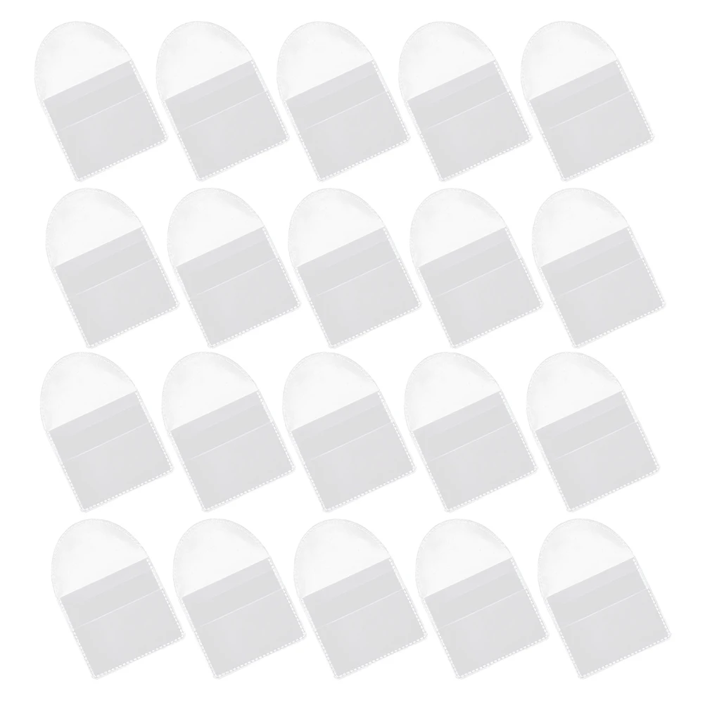 

100pcs Storage Bag Thickened PVC Transparent Currency Container Key Safe Box Coin Holder Plastic Coin Collectors Gift
