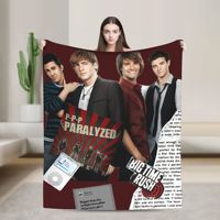 Big Time Rush Band Flannel Blanket Spring Warm Soft Throw Blanket for Kids Outdoor Street Trend Bedspread Sofa Bed Cover