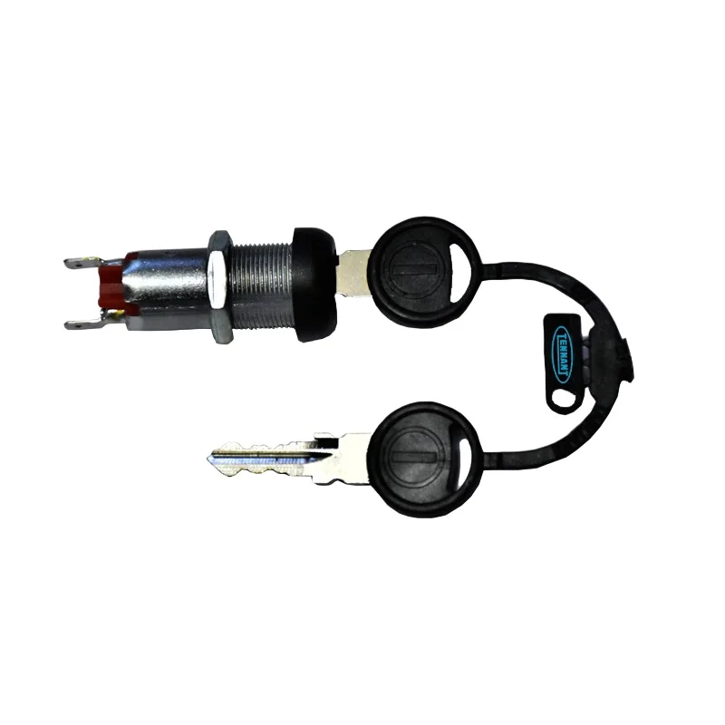 T7 Floor Scrubber Ignition Key Switch, Door  Key Switch for Ride-On Floor Cleaning Equipment