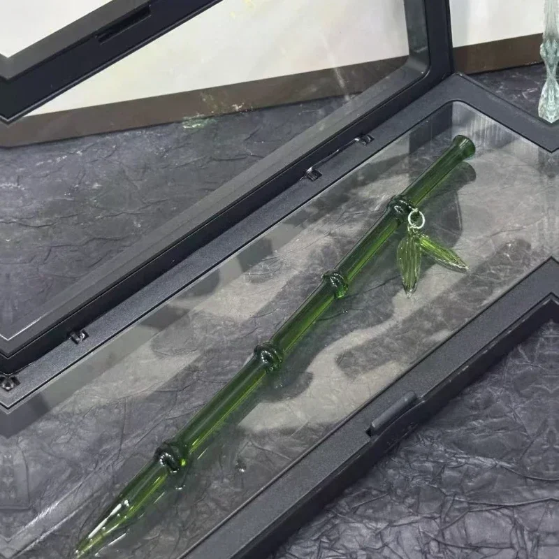 New Chinese Style Exquisite Bamboo Hairpin Ice Translucent Green Imitation Jade Plastic Resin Jewelry