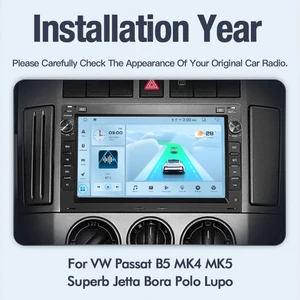 Rádio de carro para VW Volkswagen, Passat B5, MK4, MK5, SHARAN, Jetta, Bora, Polo, TRANSPORTE, T5, CITI, CHICO, CarPlay, Wi-Fi, BT, 7 polegadas, Android 13 12 principais vendas multimídia vw bora - №7