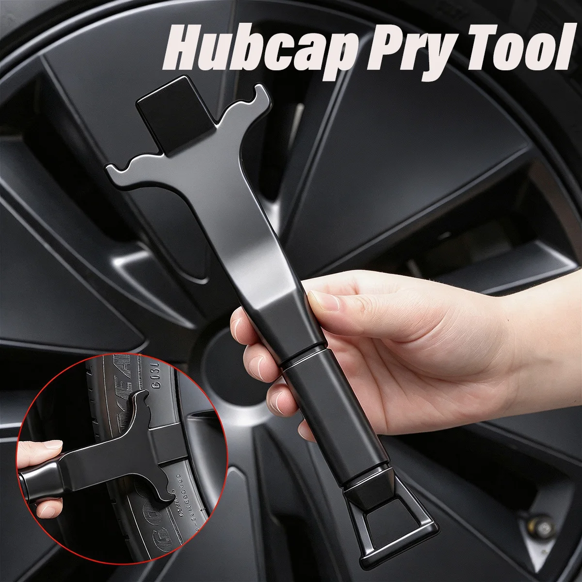 Wheel Hub Cover Pry Bar Car Tire Lever Crowbar For Wheel Rim Cap Removal Tire Change Auto Motorcycle Modification Tool