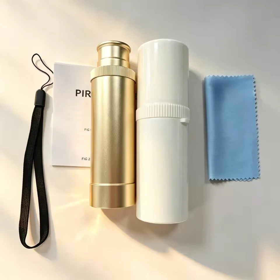 Vintage Pirate 30x40 Retractable Monocular, Portable HD Pocket Telescope for Hiking Bird Hunting Watching Sailing Travel