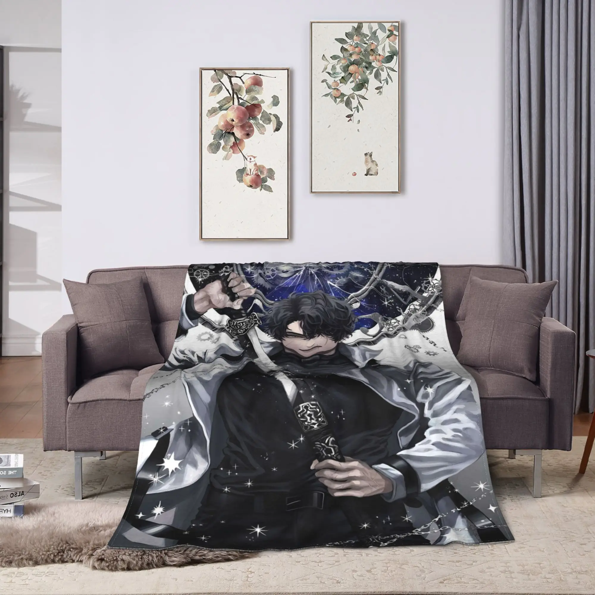 Novel Omniscient Reader Viewpoint Flannel Blanket  Soft Warm Bedding Throws for Living Room Travel Bedspread Sofa Bed Cover
