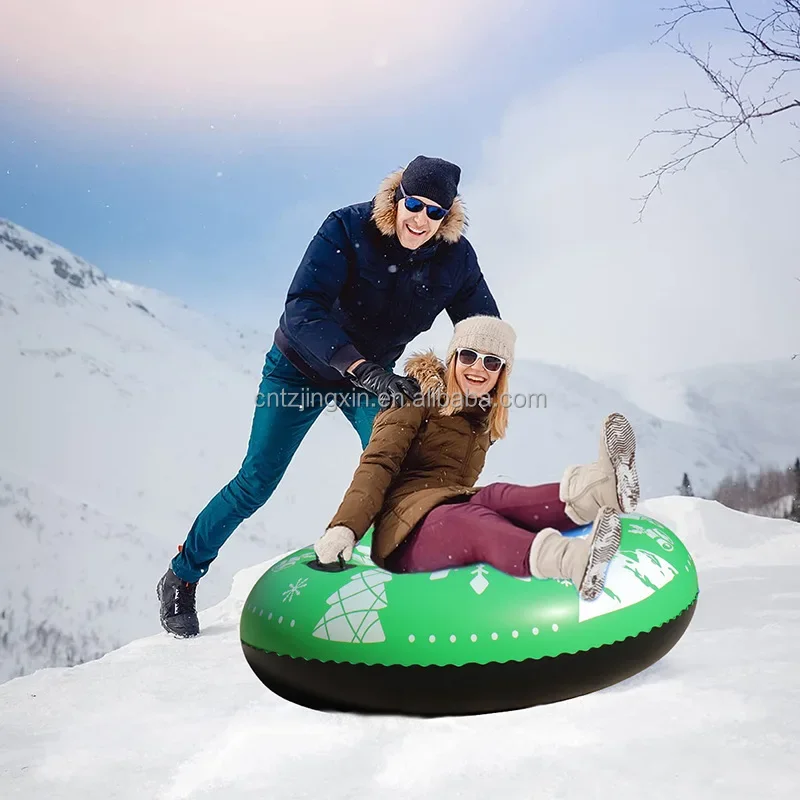 Factory Wholesale Custom Inflatable Snow Tubing Winter Outdoor Sports Hardy and Abrasion Resistant Adult Sledding