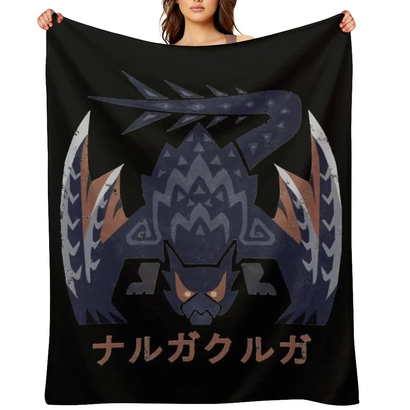 

Nargacuga symbol Throw Blanket heavy to sleep Sofa Throw Sofa Sofas Blankets