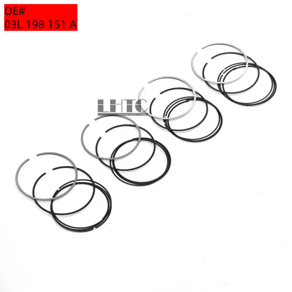

4pcs Piston Rings Set STD For Audi A4 A5 Q5 VW Amarok Golf 2.0 TDI CAH CBA CFF OE#03L198151A