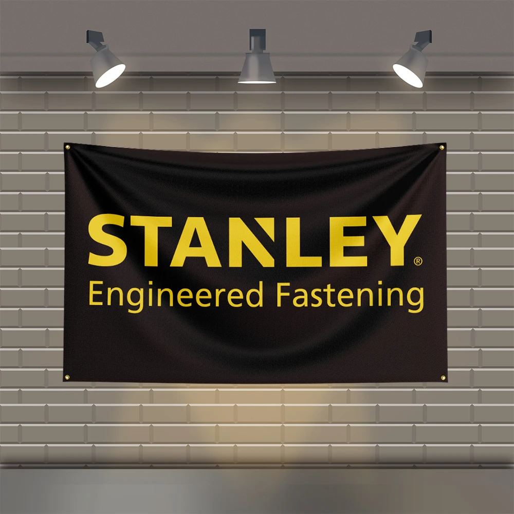 3x5 Ft S-Stanleys  Flag Polyester Printed Mechanical Tool Flags for Room Garage Decor