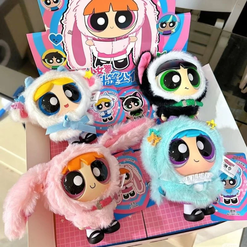 

Toptoy Powerpuff Girls Cloak Doll Series Genuine Blind Box Toy Pendant Doll Anime Cartoon Peripheral Desktop Decor Kids Gift