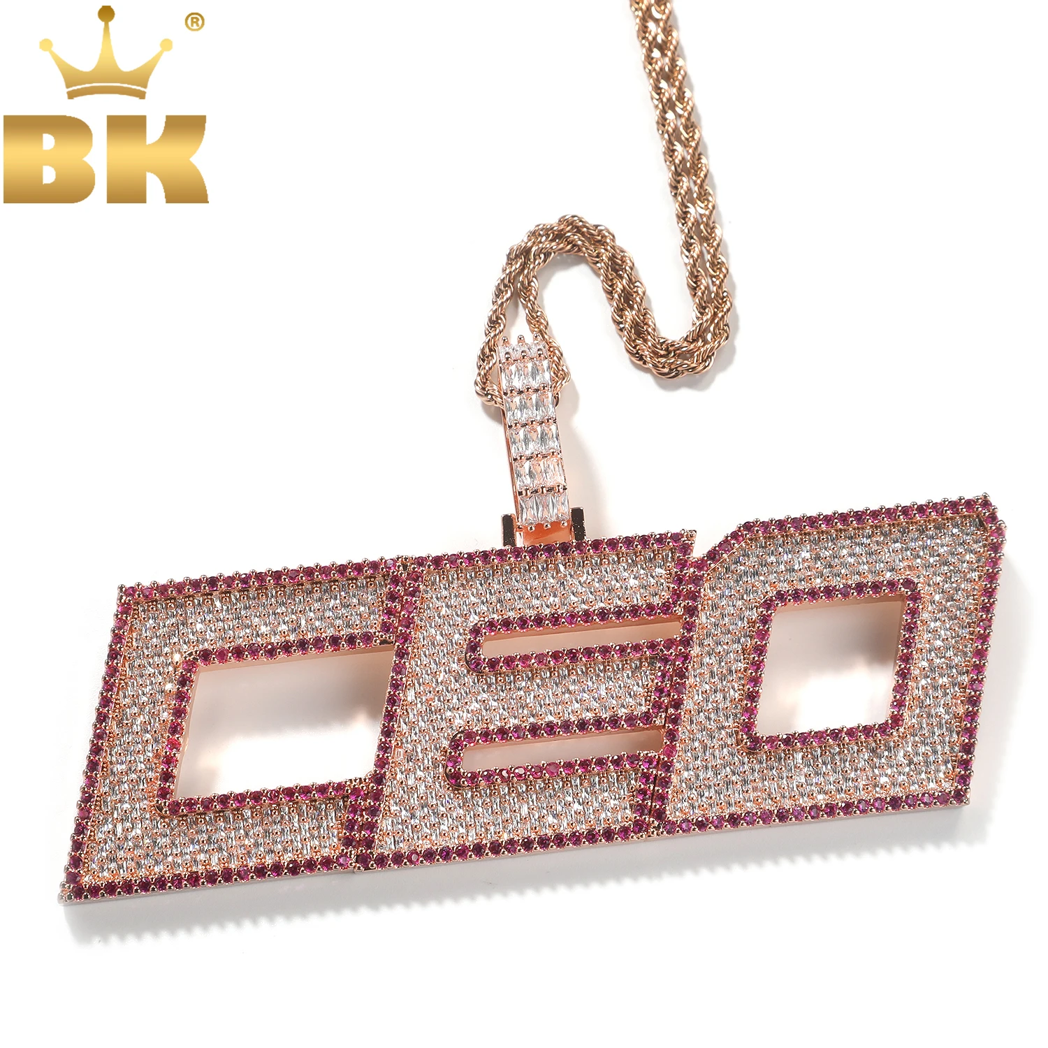 

TBTK ожерелье с буквами и цифрами на заказ, разноцветное ожерелье с цирконом и именем, ювелирные изделия в стиле хип-хоп