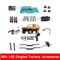 MN MN168 Original RC Car Parts Housing Front and Rear Bridge Electric Modulation Receiver Connecting Rod Girder Motor Wave Box