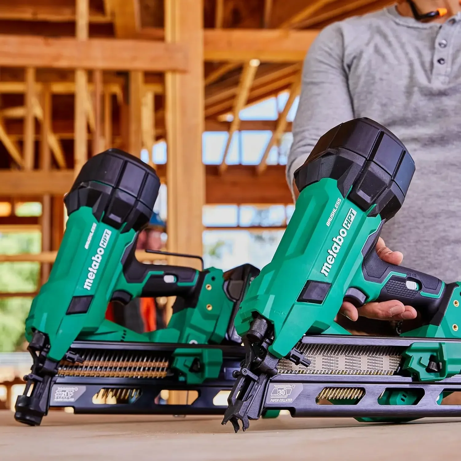 أداة تثبيت لاسلكية، 18 فولت - 4.0 أمبير، متعددة فولت ™ ، 21 درجة، 3-1/2 بوصة مسامير شريطية، NR1890DRA #5