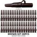 Brown-80pcs