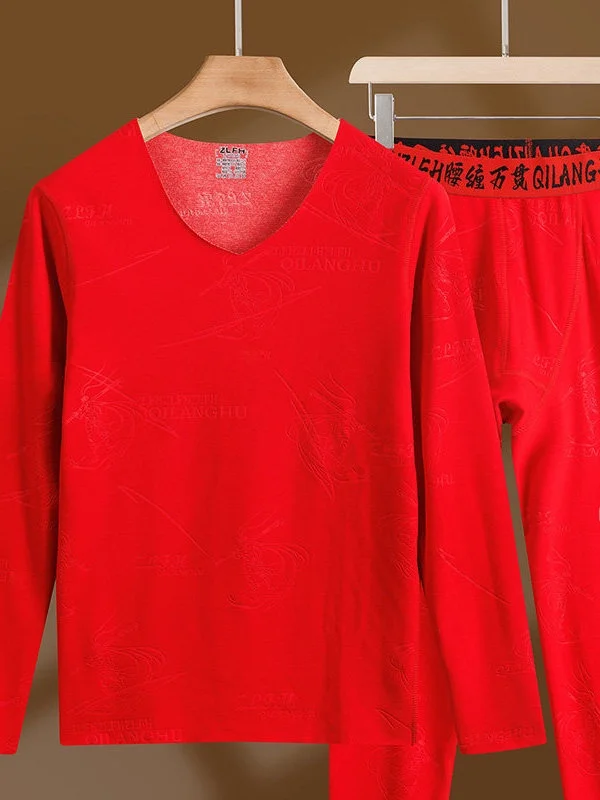 

Теплый комплект нижнего белья из лиоцелла Camere Faion Stam, мужской, высококачественный, красный, осенняя одежда, новая коллекция, зимний костюм