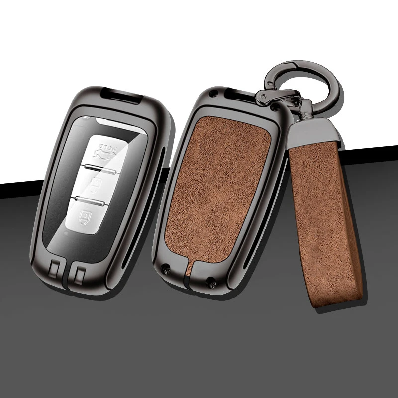 Metal Leather Car Key Case For Kia EQUUS 2012 Optima K5 2011 Forte Opirus Rohens Ix 35 2012 SOUL SORENTO Borrego Mohave Shuma