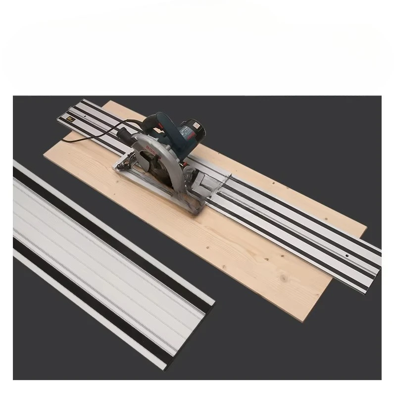 YOMO 1.4m/2.8m Aluminum Alloy Double-layer Universal Guide Rail for Hand Table Saw Circular Saw DIY Woodworking Cutting/Trimming