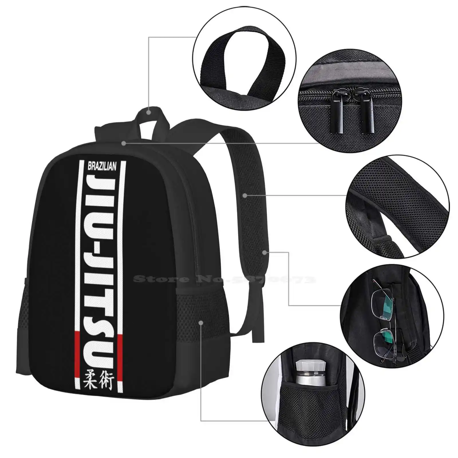 Jiu Jitsu Hot Sale Schoolbag Backpack Fashion Bags Bjj Brazilian Jiu Jitsu Jiujitsu Martial Arts Gym Training