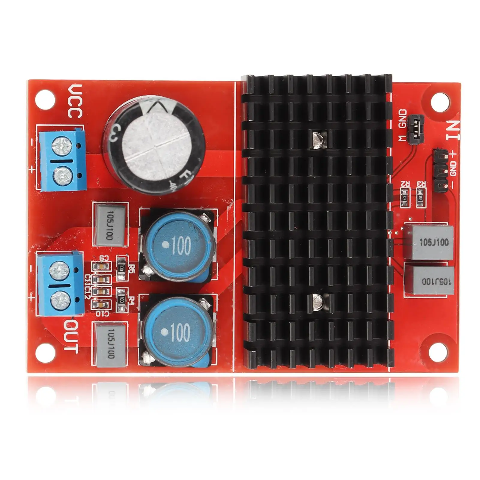 100W Single Channel Digital Amplifier Board Module for Sound Systems, DC 12V-24V Power Boost