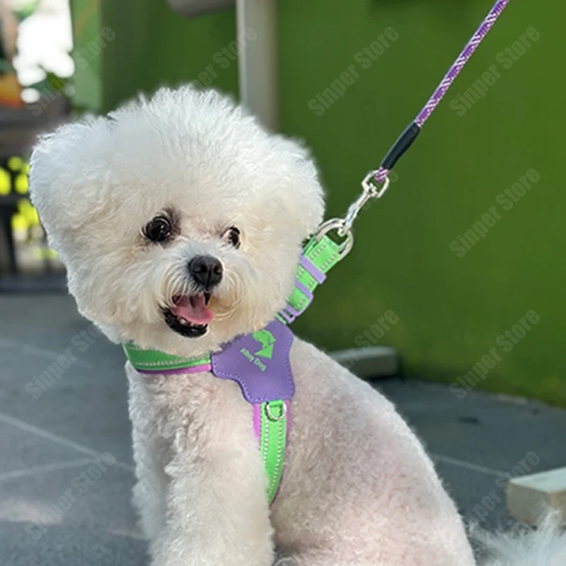 

Dog Breathable Harness Reflective Stitching, All Weather Adjustable for Walking Training, or Running - Heavy Duty & Durable