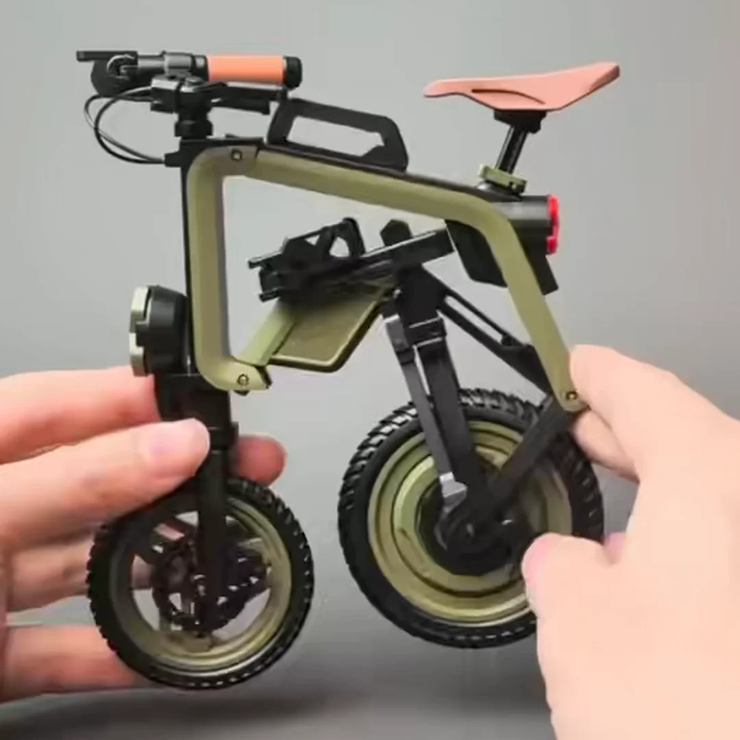 

1/6 Scale Mini Bike Folding E-Bike Model Scene Props Fit 12 inch Male Female Soldier Action Figure Body Accessories